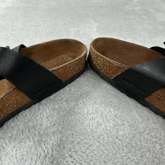 Birkenstock Mayari Black Leather Sandals Women’s Size 37 EU - Picture 8 of 9